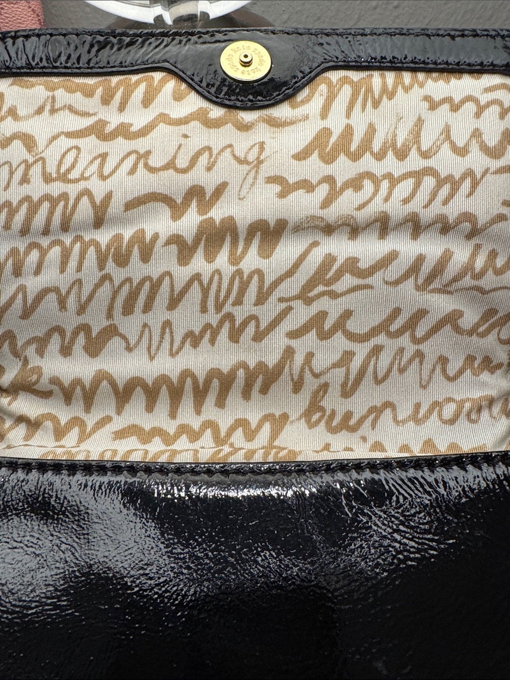 kate spade Flicker Monette Black Patent Leather Shoulder Bag - Picture 10 of 14